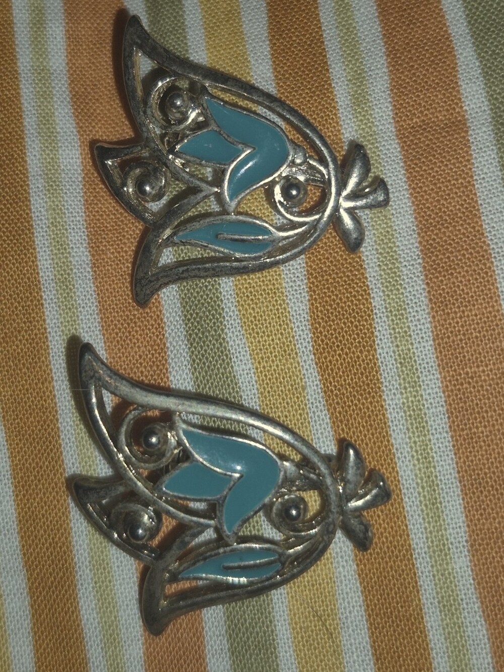 2 Vintage Flower Tulip Pins